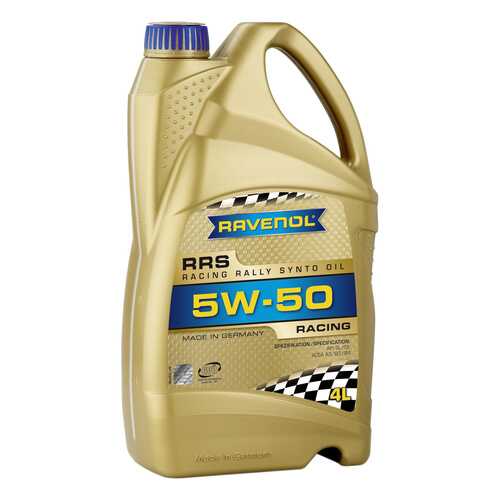 Моторное масло Ravenol Racing Rally Synto SAE 5W-50 4л в Роснефть