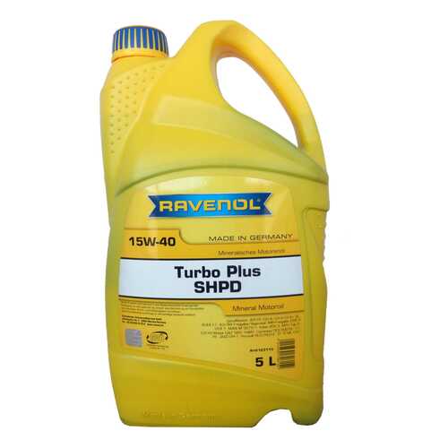 Моторное масло Ravenol Turbo plus SHPD 15W-40 5л в Роснефть