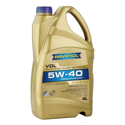 Моторное масло Ravenol VDL SAE 5W-40 4л в Роснефть