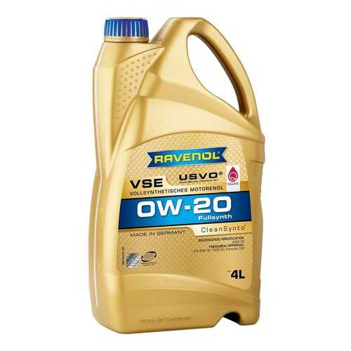 Моторное масло Ravenol VSE SAE 0W-20 4л в Роснефть