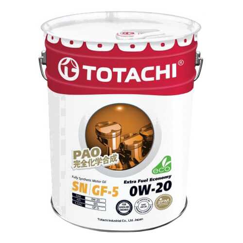 Моторное масло Totachi Extra Fuel Fully Synthetic SN 0W-20 20л в Роснефть