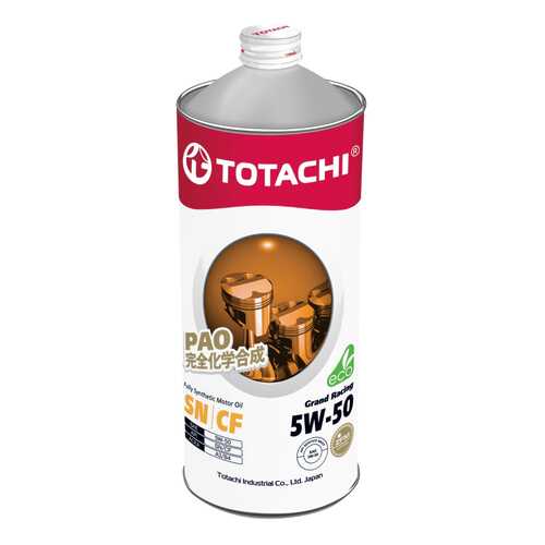 Моторное масло Totachi Grand Racing Fully Synthetic SN/CF 5W-50 1л в Роснефть