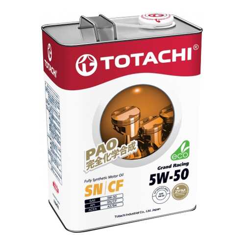 Моторное масло Totachi Grand Racing Fully Synthetic SN/CF 5W-50 4л в Роснефть