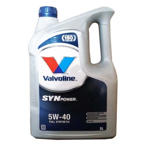 Моторное масло Valvoline Synpower SAE 5W-40 5л в Роснефть