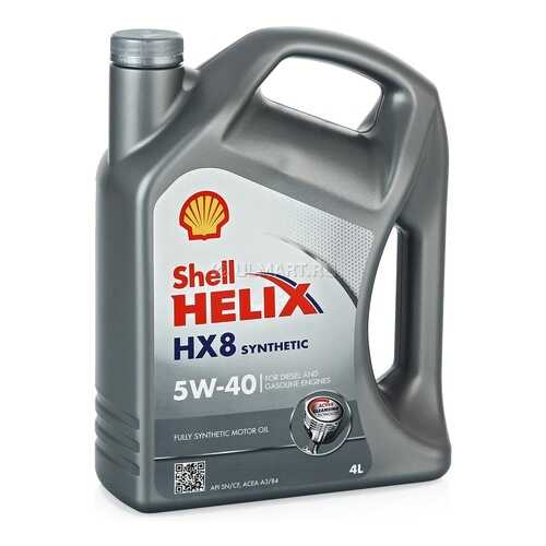 Shell Масло Моторное Синтетическое Helix Hx8 Syn 5w40 4 Л в Роснефть