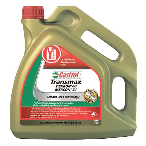 Трансмиссионное масло Castrol Transmax Dexron® VI Mercon® LV 4л 156CAB в Роснефть