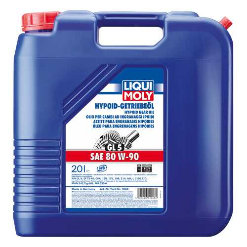 Трансмиссионное масло LIQUI MOLY 80w90 20л 1048 в Роснефть