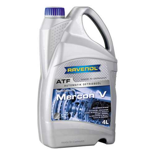 Трансмиссионное масло RAVENOL ATF Mercon V 4л 1212101-004-01-999 в Роснефть