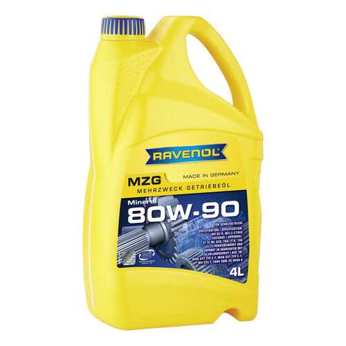 Трансмиссионное масло RAVENOL Getriebeoel MZG 80w90 4л 1223105-004 в Роснефть