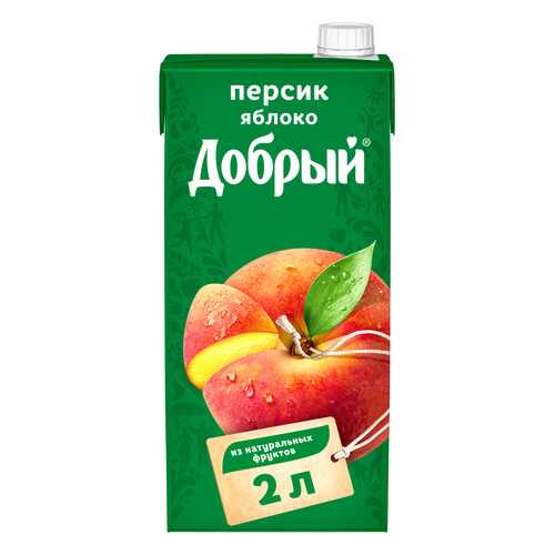 Нектар Добрый персик-яблоко 2 л в Роснефть